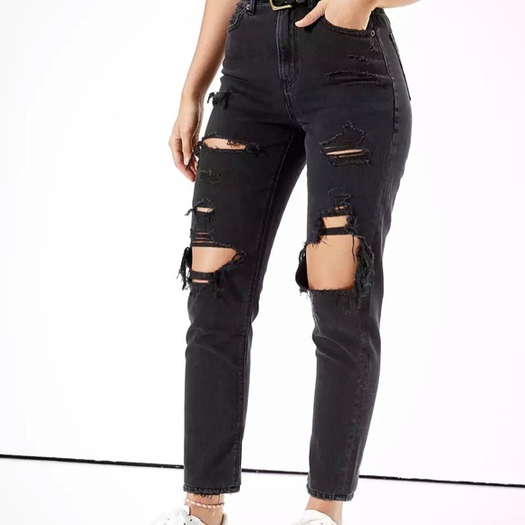 AE Mom Jeans (black) - Picture 5 of 6